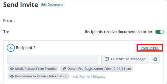 Invite in Bulk screenshot